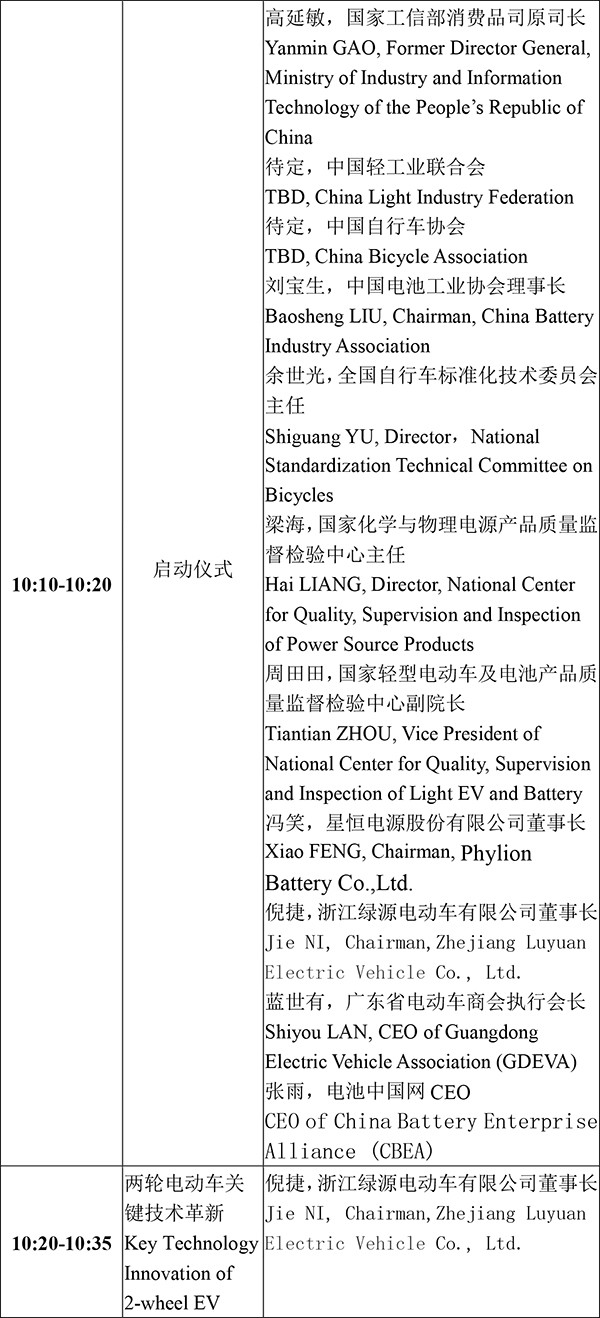 日程安排-2021輕型電動車用鋰電池技術及應用交流會