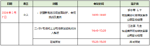 報(bào)名通道已開啟 |《歐盟新電池法》全面解讀，突破壁壘、贏海外先機(jī)！(3月7日)